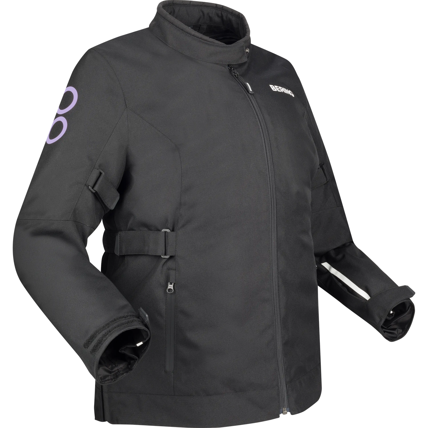 LADY PAMELA QUEEN SIZE Noir/Lilas