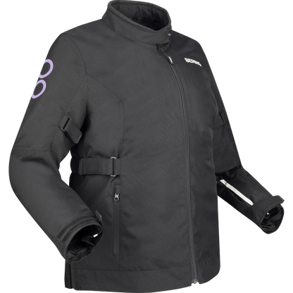 LADY PAMELA QUEEN SIZE Noir/Lilas