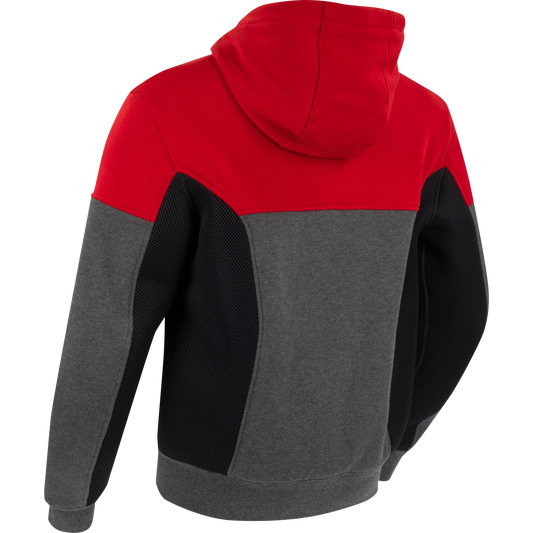 HOODIZ VENTED Anthracite/Rouge