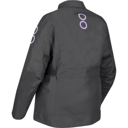 LADY PAMELA QUEEN SIZE Noir/Lilas