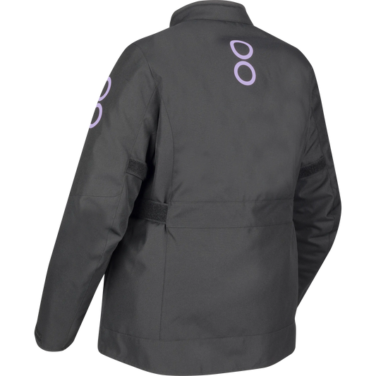 LADY PAMELA QUEEN SIZE Noir/Lilas