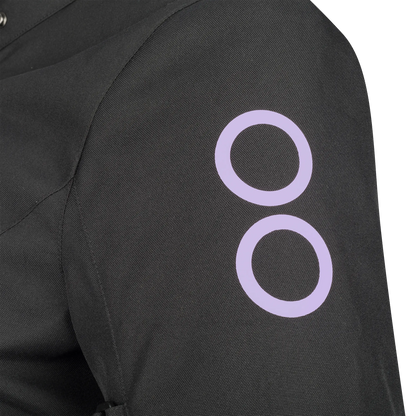 LADY PAMELA QUEEN SIZE Noir/Lilas