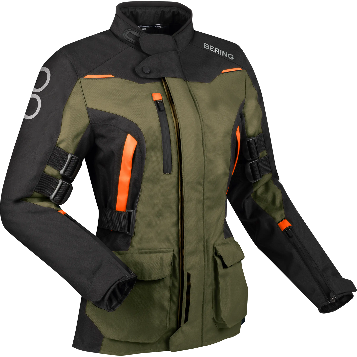 LADY ZEPHYR Noir/Kaki/Orange